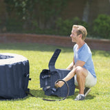 Spa Gonflable Bleu Marine 6 places + Couverture thermique