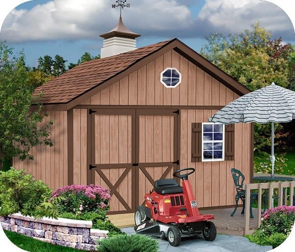 Brandon 12×20 Wood Storage Shed Kit – ALL Pre-Cut