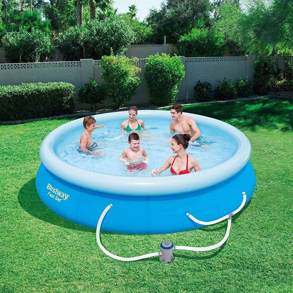 Bestway Fast Set Up 12ft x 30in Inflatable Above Ground Pool with Pump & Filter